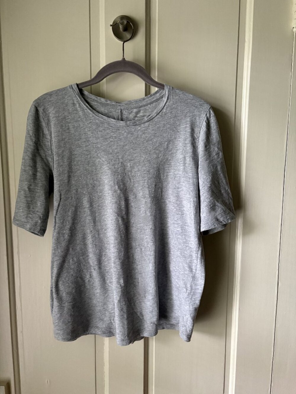 Eileen Fisher Organic Cotton Elbow Length Tee